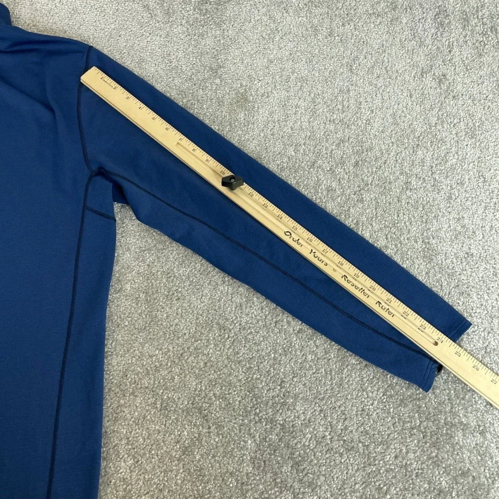 Patagonia Capilene 1/4 Zip Pullover Mens Large Midweight Zip Neck Baselayer Blue